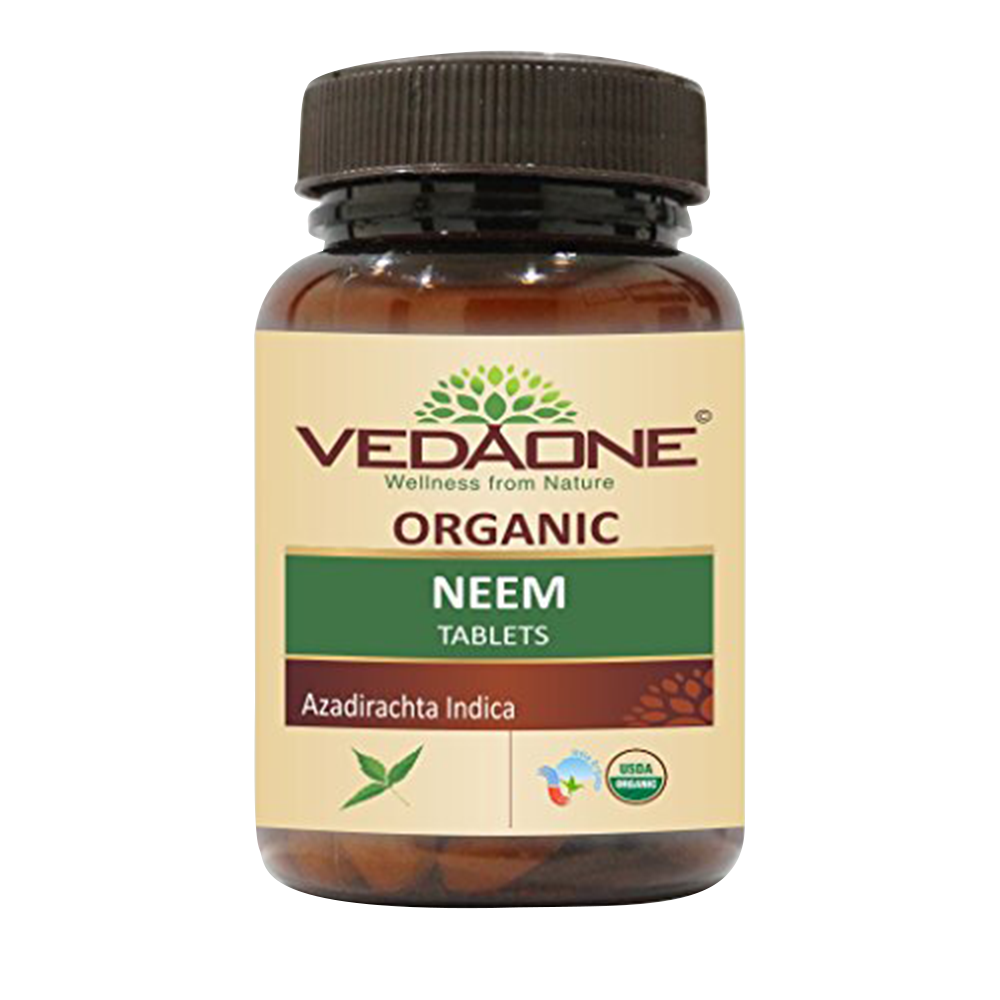 Vedaone Organic Neem, 60 Tablets, 750 mg