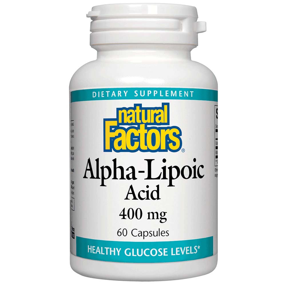 Natural Factors Alpha Lipoic Acid, 400 mg, 60 Capsules
