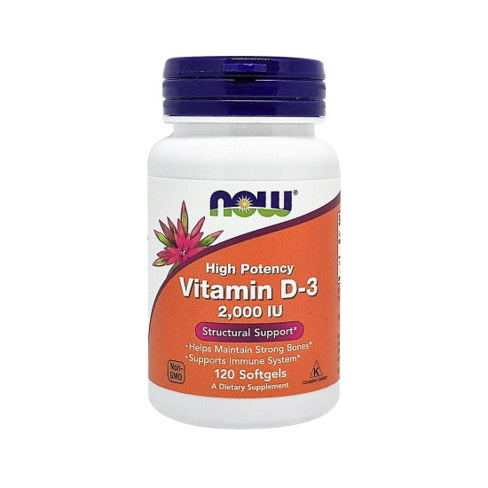 Now Foods Vitamin D3 2000iu 120 Softgels