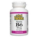 Natural Factors Vitamin B6, 50 mg, 90 Tablets