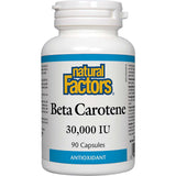 Natural Factors Beta Carotene, 30000 IU, 90 Capsules
