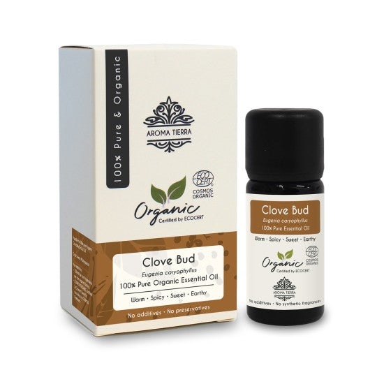 Aroma Tierra Organic Clove Essential Oil (Bud) 10ml