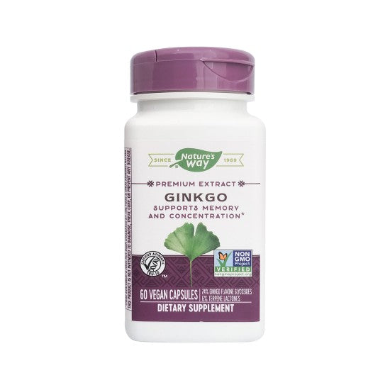 Natures Way Ginkgo, 60 Vegan capsules