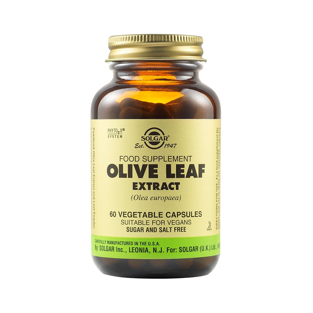 Solgar Standardized Olive Leaf Extract, 60 Vegetable Capsules