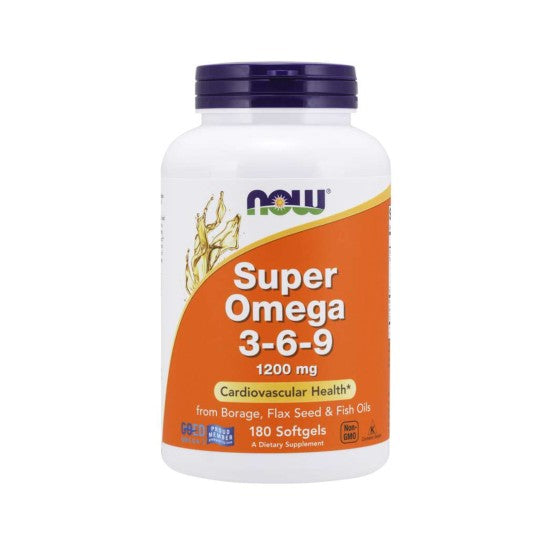 Now Foods Super Omega 3-6-9 1200 mg 180 Softgels