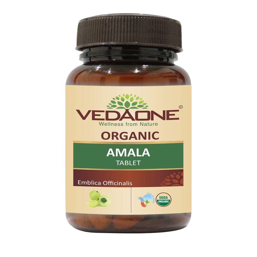 Vedaone Organic Amla, 60 Tablets, 750 mg