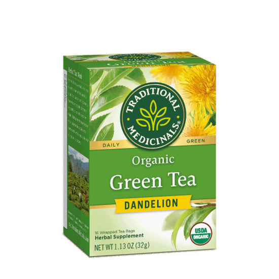 Traditional Medicinals Green Tea Dandelion 16 Teabags