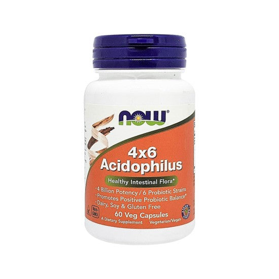 Now Foods Acidophilus 4X6 Capsules 60s