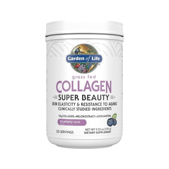 Garden Of Life Grass Fed Beauty Collagen Powder - Blueberry Acai 270 gm
