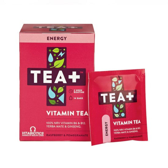 Vitabiotics TEA Energy Vitamin Green Herbal Tea 14 Day Supply