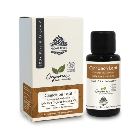 Aroma Tierra Organic Cinnamon Essential Oil (Leaf) 30ml