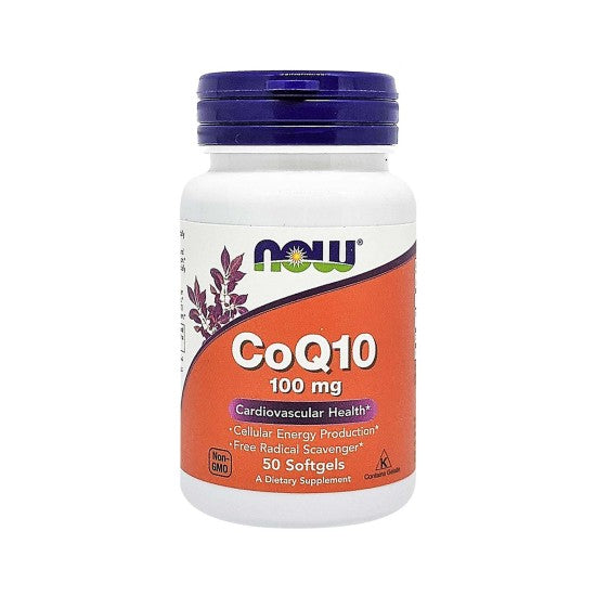 Now Foods CoQ10 100 mg 50 Softgels