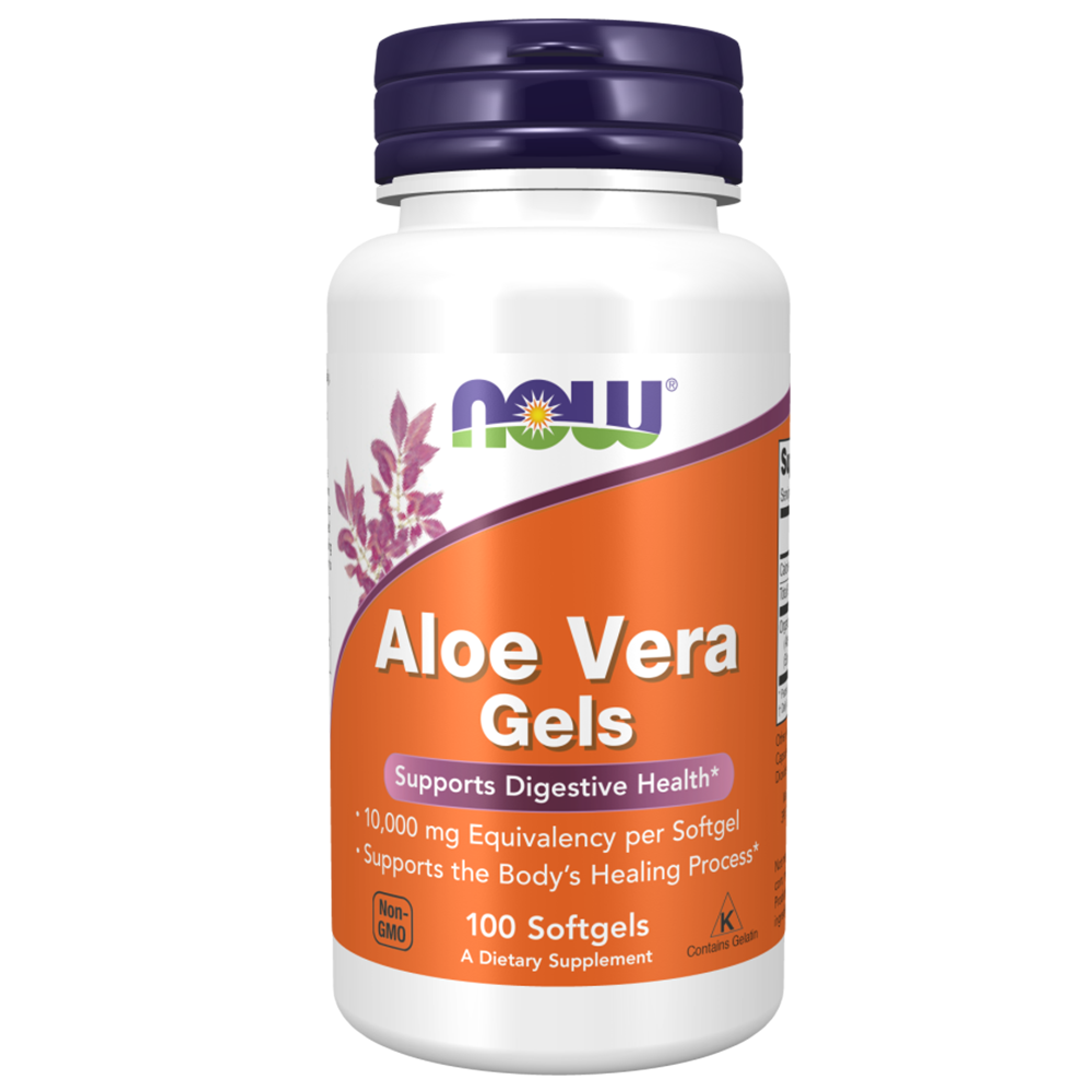 Now Aloe Vera Gel, 100 Softgels, 10000 mg