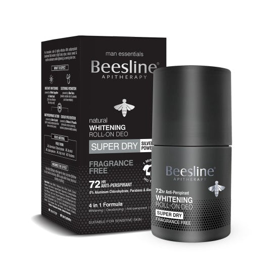Beesline Men Whitening Roll-On Super Dry Fragrance-free 50ml