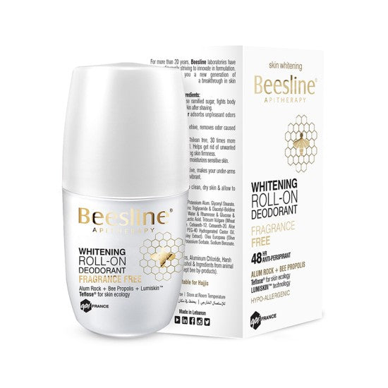 Beesline Whitening Roll-On Deodorant Fragrance-Free 50 ml