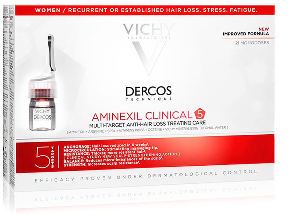 Dercos Aminexil Clinical 5 Women 21 Monodoses 6mL