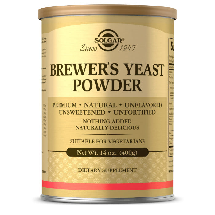 Solgar Brewers Yeast Powder, Unflavored, 400 Gm