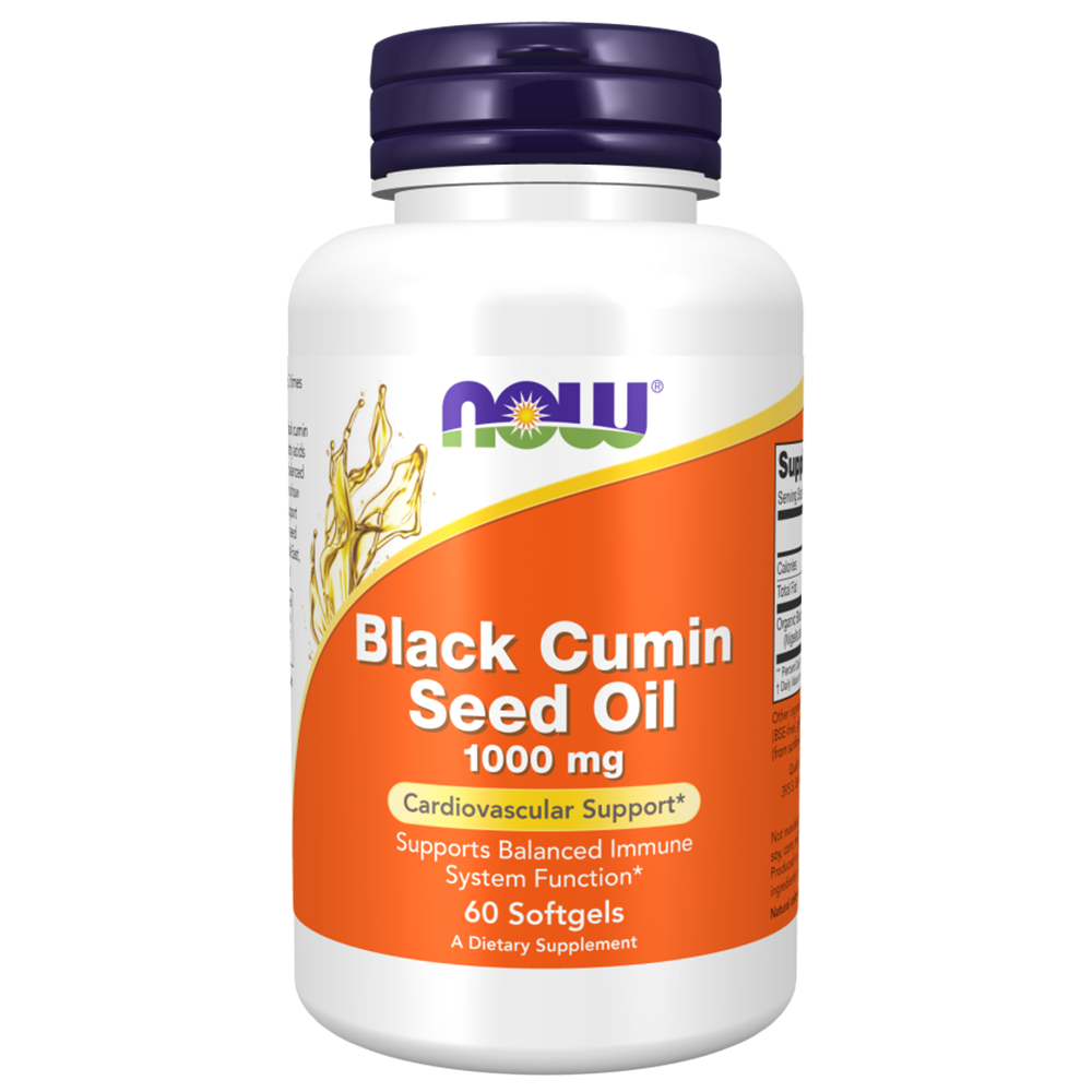 Now Black Cumin Seed Oil, 60 Softgels, 1000 mg